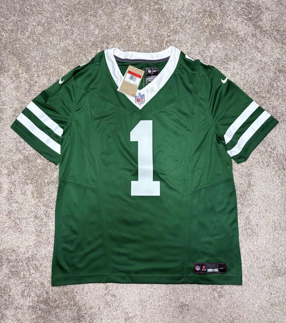New York Jets Sauce Gardner Nike Legacy Green Vapor F.U.S.E. Limited Jersey Sz L